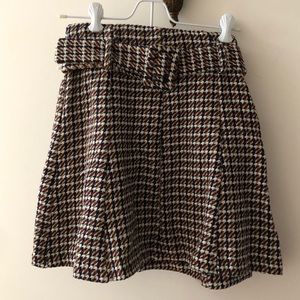 Printed Zara Miniskirt with Belt